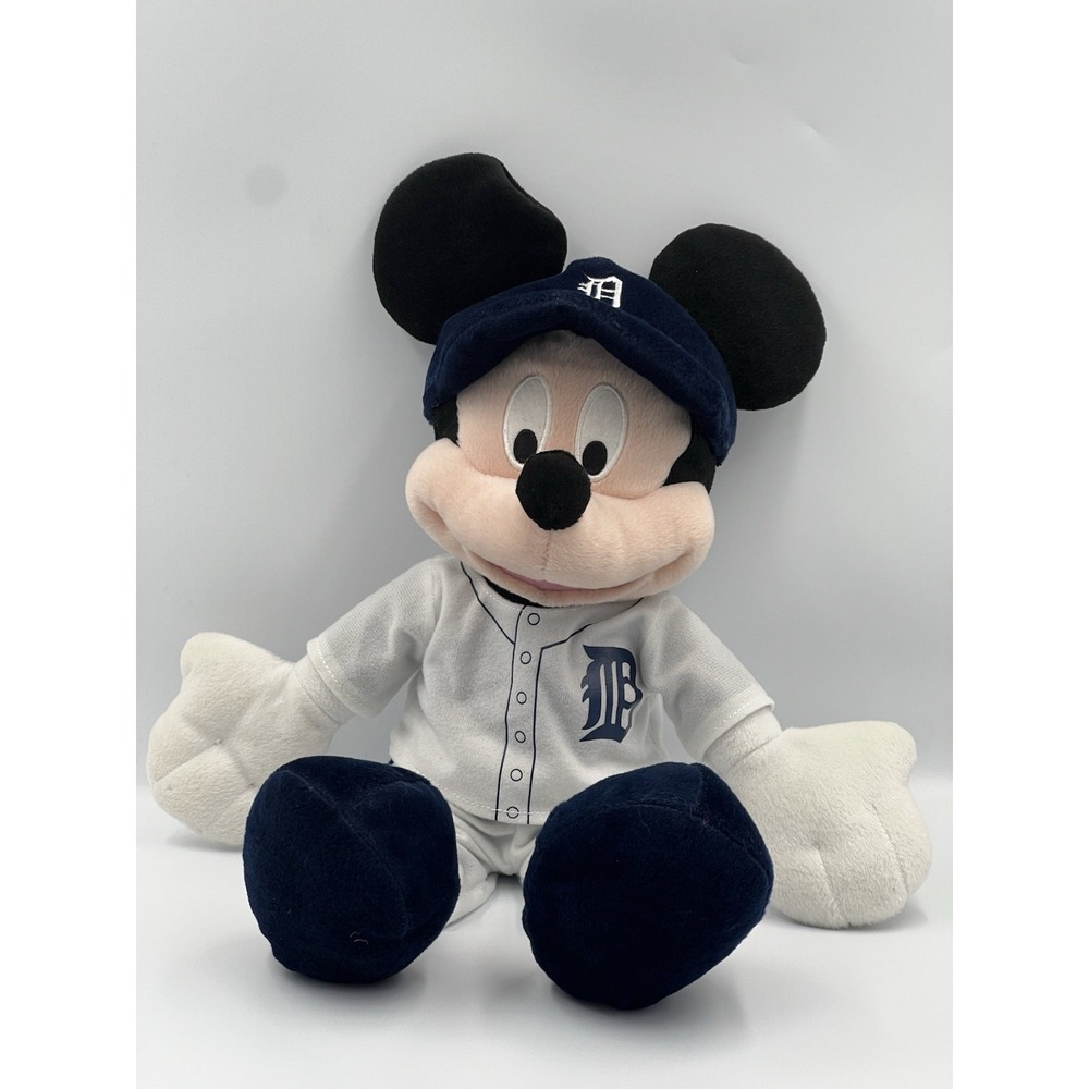 Disney Mickey Mouse MLB Detroit Baseball 16" Plush Stuffed Animal